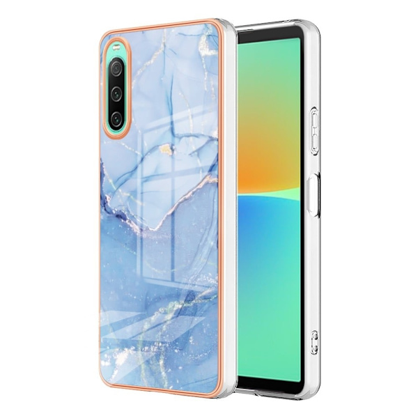 Marble Sony Xperia 10 IV Etui - Blå Blue