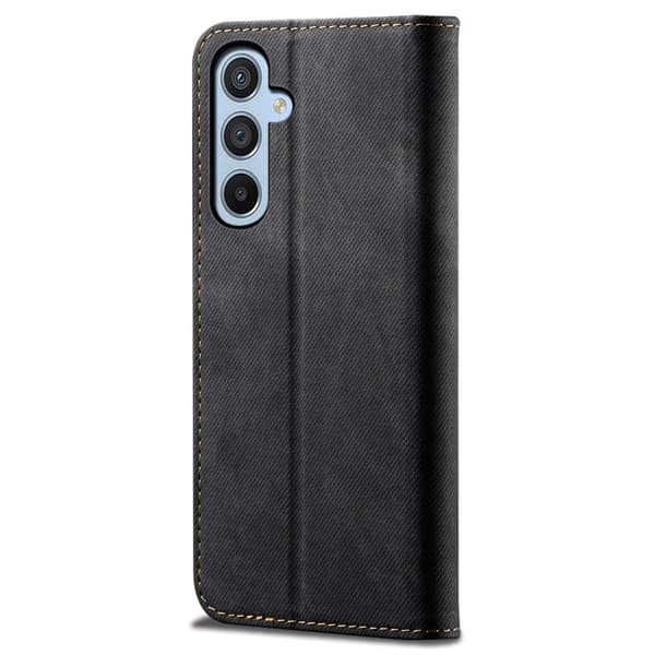 Jeans Samsung Galaxy S25 Plus flip etui - Sort Black