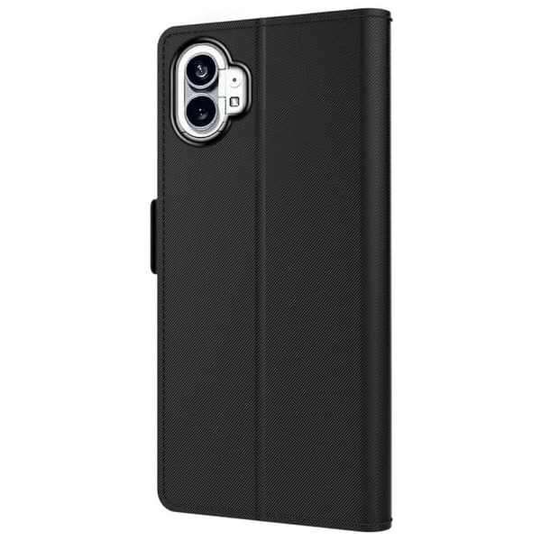 Phone Etui med Make-up Mirror og Slick Design til Nothing Phone (1) - Sort Black