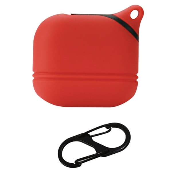 AirPods 3 silikonisuojus karabiinilla - Punainen Red