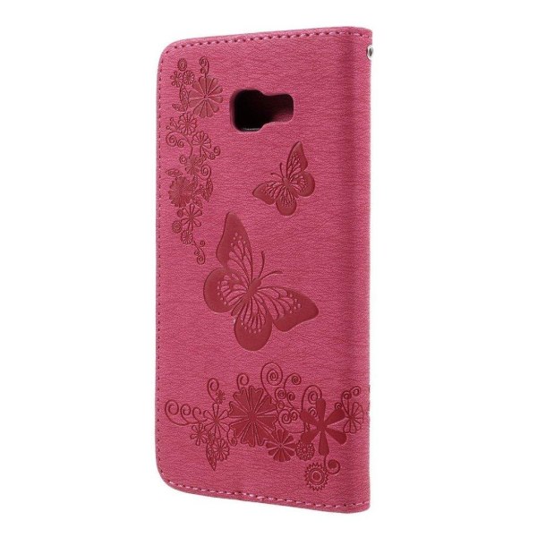 Samsung Galaxy A3 (2017) Beskyttende læder etui - Hot pink Pink