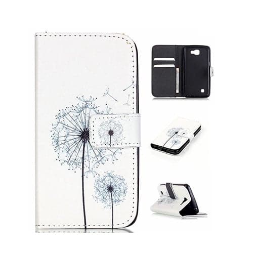 Moberg læder-etui til LG K4 - Mælkebøtte White