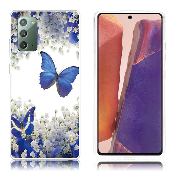 Deco Samsung Galaxy Note 20 cover - Blå Blue