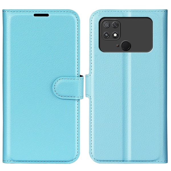 Klassisk Xiaomi Poco C40 Flip Etui - Blå Blue