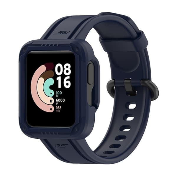 Skyddande klockarmband i silikon för Xiaomi-klocka - Marinblå Blå