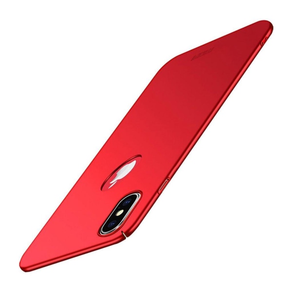 iPhone Xs Max MOFI skyddsskal av frostat hårt plast - Röd Röd