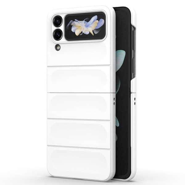 Mjukt greppformat Samsung Galaxy Z Flip4 skal - Vit Vit