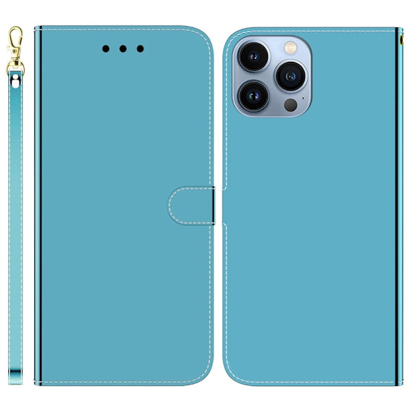 Mirror etui til iPhone 15 Pro Max - Blå Blue