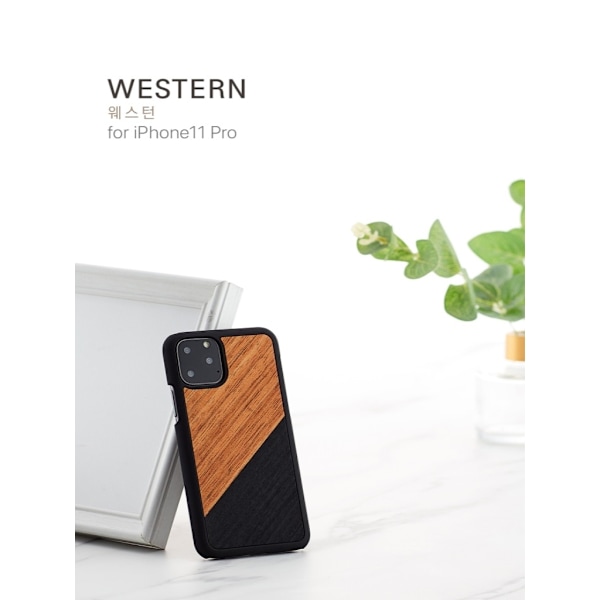 Man&Wood premiumfodral för iPhone 11 Pro - Västerländsk Brun
