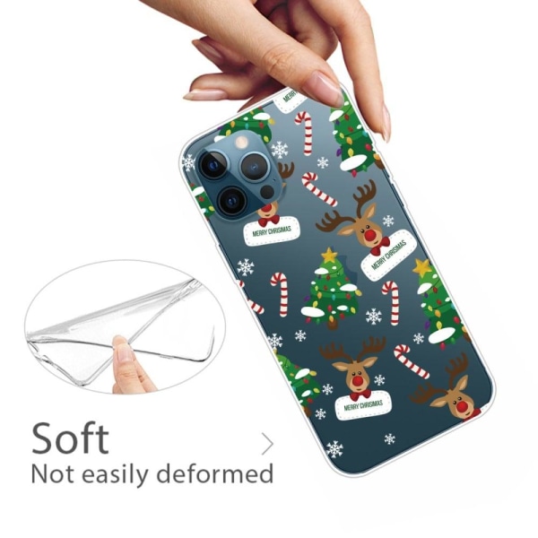 Julfodral till iPhone 14 Pro - Sockerrör multifärg