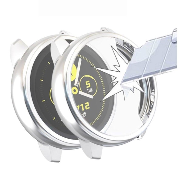 Samsung Galaxy Watch Active electroplating case - Silver Silvergrå