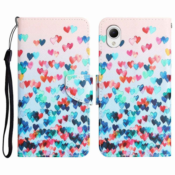 Wonderland Samsung Galaxy A23e Flippetui - Love Hjerte Multicolor