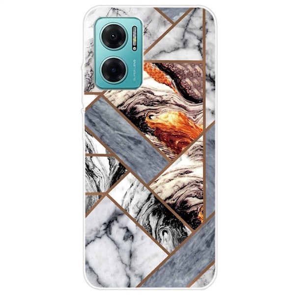 Marble design Xiaomi Redmi Note 11E cover - Fragment Af Marmorfliser Multicolor