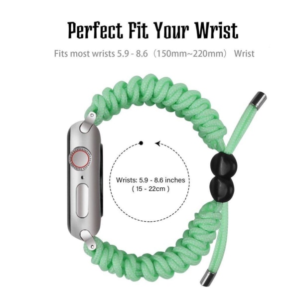 Apple Watch Series 6 / 5 44mm braided watch band - Green Grön