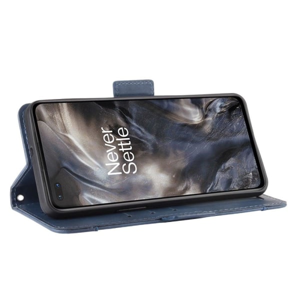 Moderni Nahkalaukku For OnePlus Nord - Sininen Blue