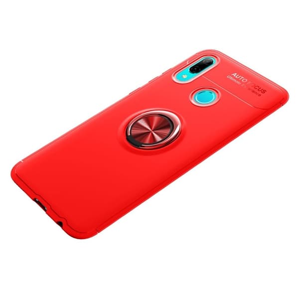 Huawei P Smart 2019 Kickstand Etui Med Metallring - Rød Red