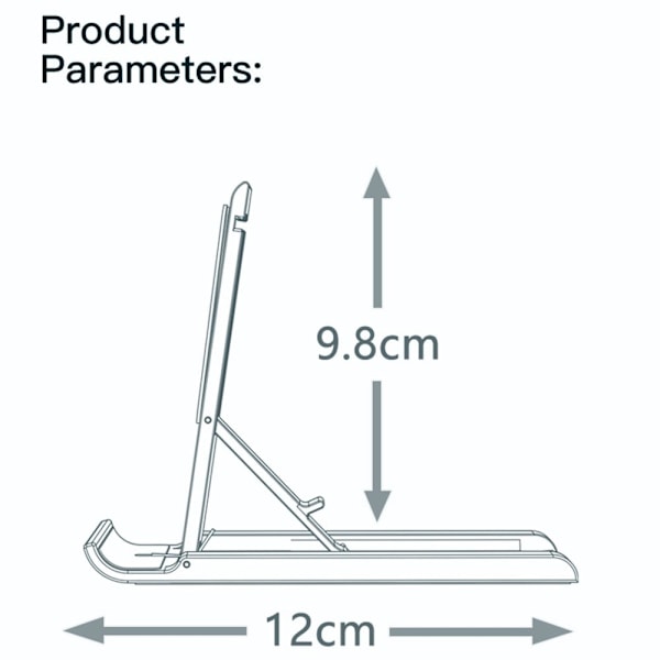 ESSAGER Universal foldbar telefonholder - Lyserød Pink