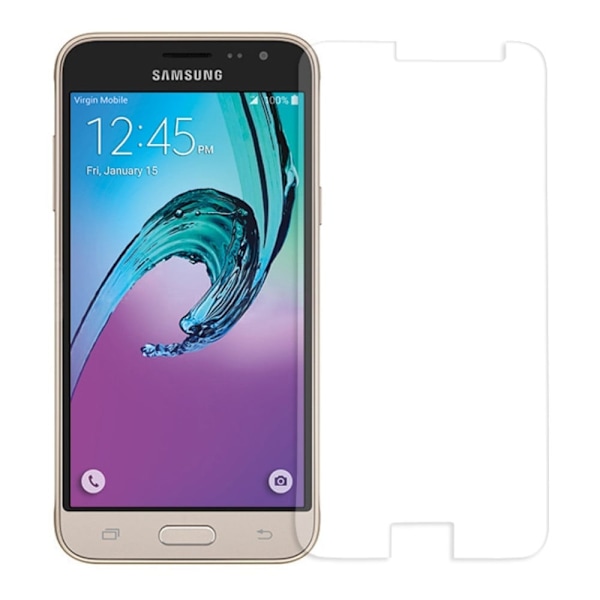 0.3mm hærdet skærmbeskyttelsesglas til Samsung Galaxy J3 (2016) - Arc Edge Transparent