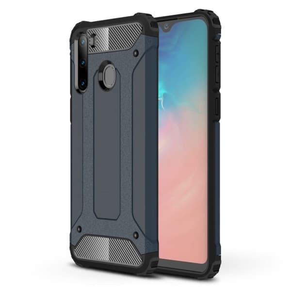 Suoja Samsung Galaxy A21 kotelot - Tummansininen Blue