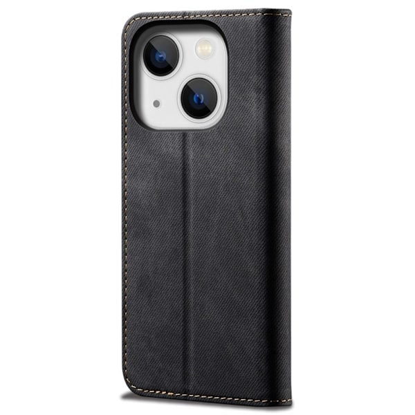 Jeans iPhone 14 Plus Flippetui - Svart Black