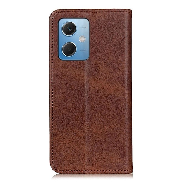 Äkta läder Xiaomi Redmi Note 12 fodral - Brun Brun