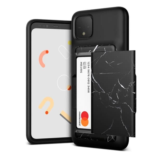 Marmormotiv Google Pixel 4 XL skal - Svart Marmor Svart