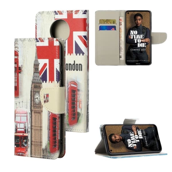 wonderland Nokia 3.4 flip etui - ur tårn Multicolor