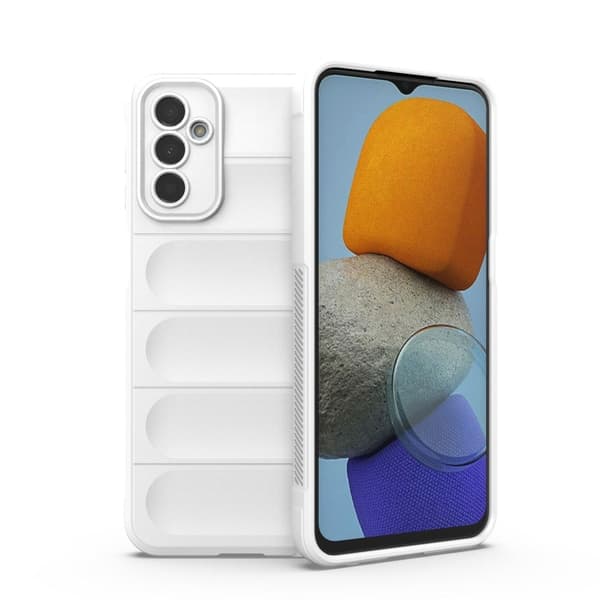 Mjukt greppformat Samsung Galaxy M23 / Samsung Galaxy F23 skal - Vit Vit