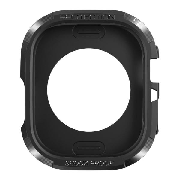 Apple Watch Ultra cabon fiber style cover - Sort Black