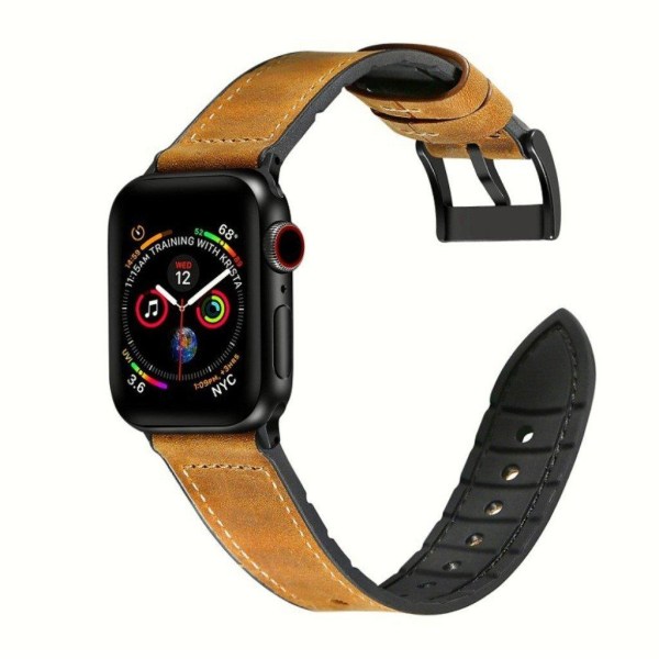 Apple Watch Series 4 40mm genuine leather watch band - Brown Brown