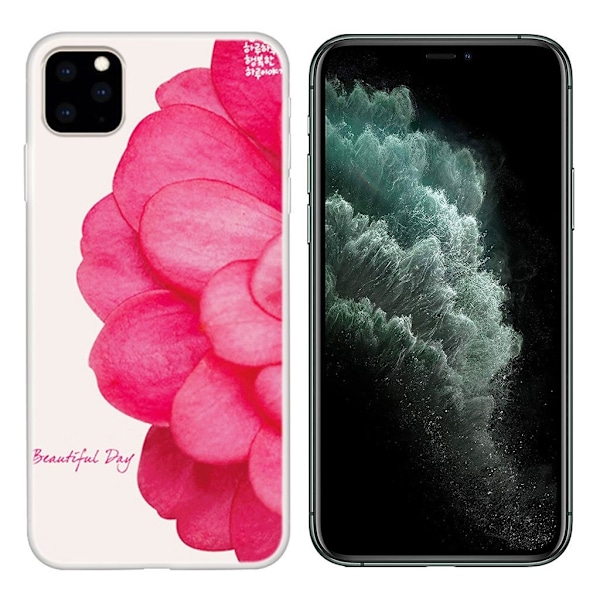 Deco iPhone 11 Pro Max skal - Rosblomma Rosa