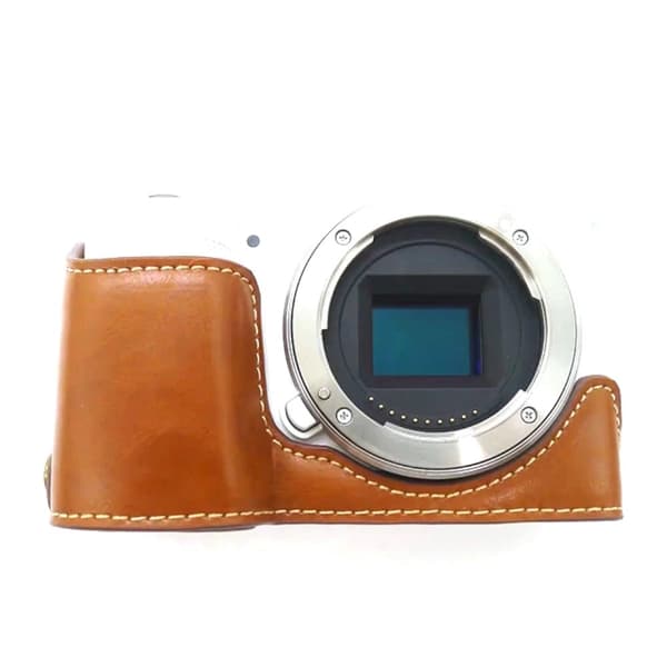 Sony ZV-E10 nahkaverhoilu ja hihna - Ruskea Brown