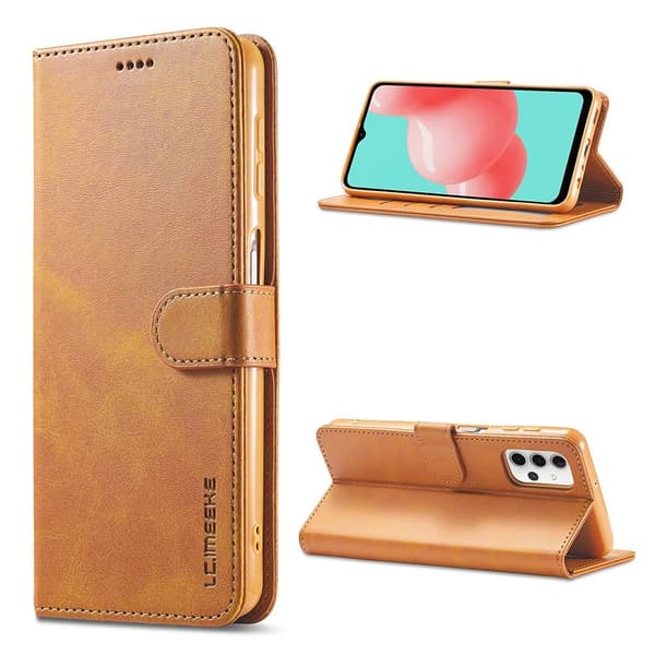 LC.IMEEKE Samsung Galaxy A32 flip etui - Orange Orange