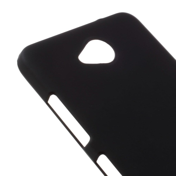 Hårdt cover med gummibelægning til Microsoft Lumia 650 - Sort Black