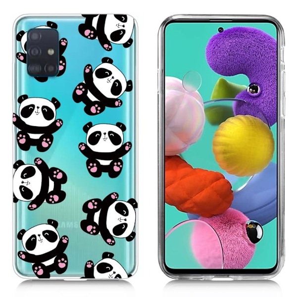 Deco Samsung Galaxy A51 cover - Panda Multicolor