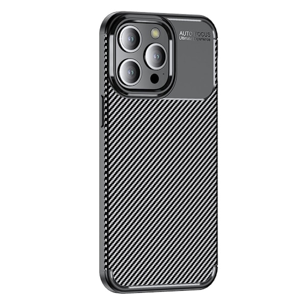 Carbon Shield iPhone 15 Pro Etui - Svart Black