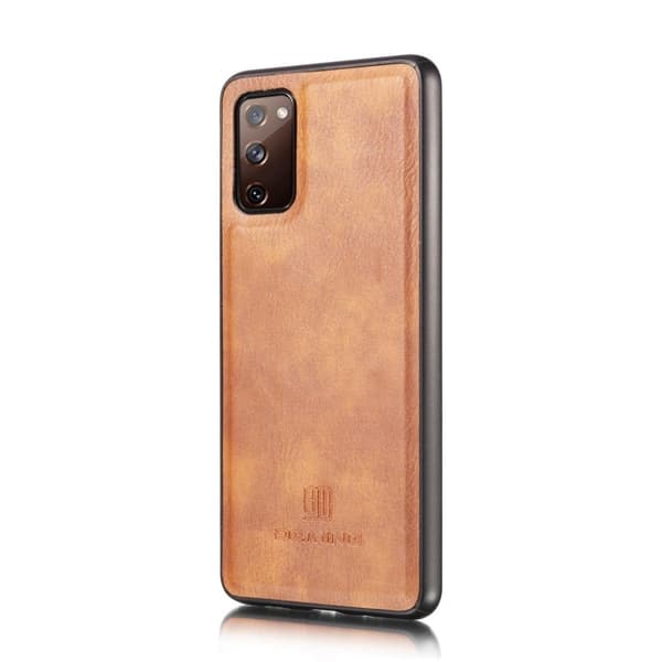 DG.MING Samsung Galaxy S20 FE 2-in-1 lompakkokotelo - Ruskea Brown