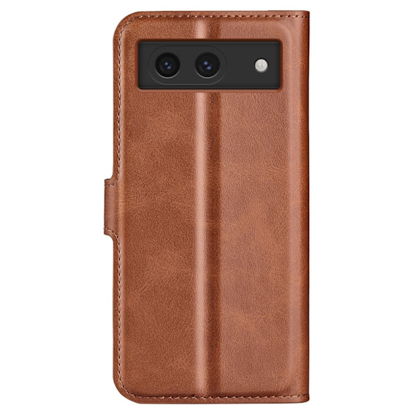 Hållbart konstläder Google Pixel 8A fodral med plånbok - Brun Brun