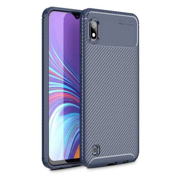 Carbon Shield Samsung Galaxy A10 kuoret - Sininen Blue