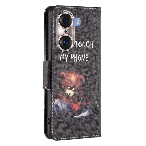 Wonderland Honor 60 Pro flip-etui - Bjørn Black