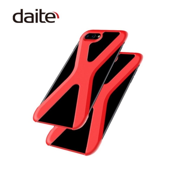 DAITE iPhone 7 Plus / 8 Plus fleksibelt silikoneetui - Rød Red