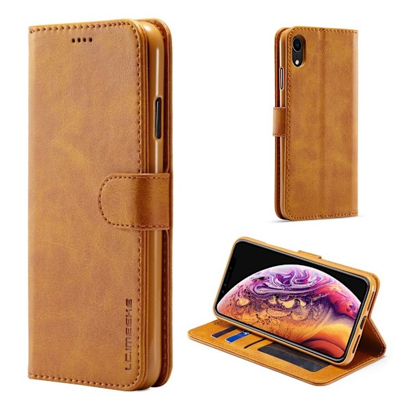 LC.IMEEKE iPhone Xr flip case - Ruskea Brown