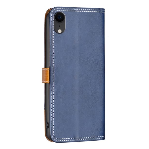 BINFEN tofarget læretui for iPhone Xr - Blå Blue
