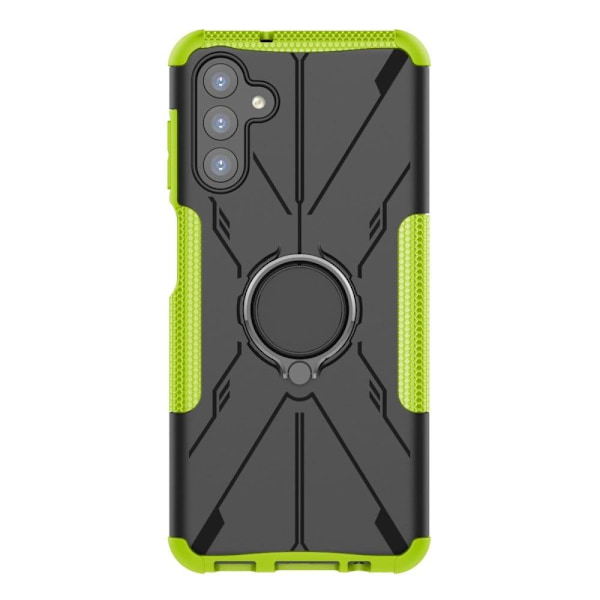 Kickstand-skydd med magnetisk platta för Samsung Galaxy A13 5G - Grön Grön