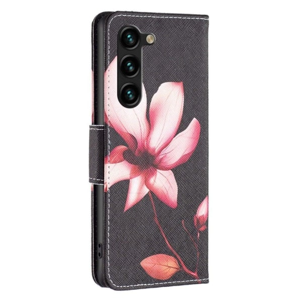 Wonderland Samsung Galaxy S23 Plus Flip Etui - Lyserød Blomst Pink