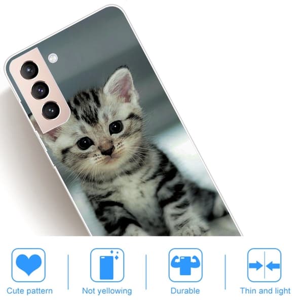 Deco Samsung Galaxy S22 Plus skal - Söt Katt multifärg