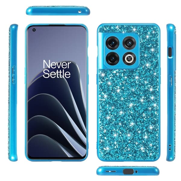 Glitter OnePlus 10T / Ace Pro Etui - Rose Gull Pink