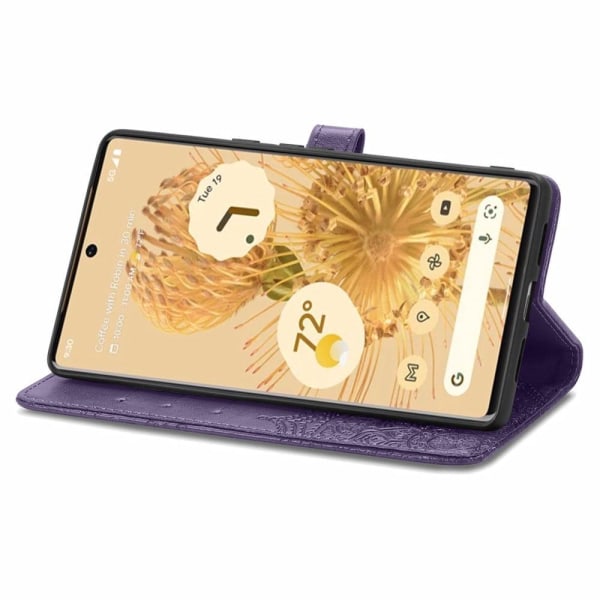 Mandala Google Pixel 6 Pro Flip Etui - Lilla Purple