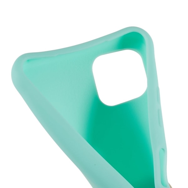 Tunt TPU-fodral med matt yta och justerbar rem för Samsung Galaxy A22 5G - Ljusgrön Grön