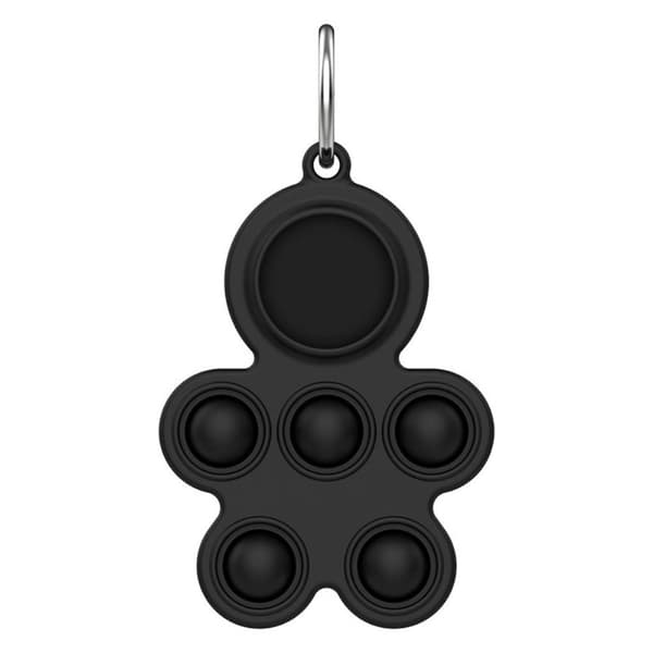 AirTags paina kupla silikonisuojus - Musta Black